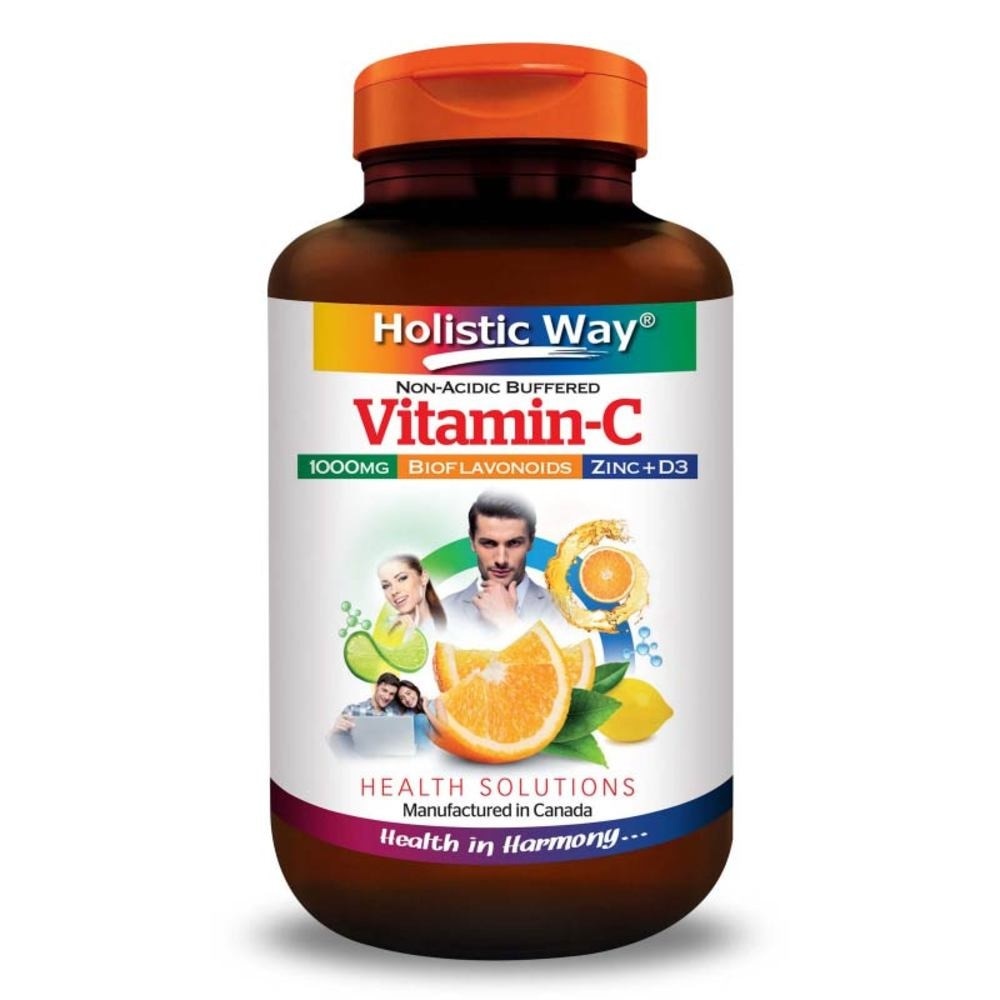 Non-Acidic Buffered Vitamin-C 1000mg Tablets 60s