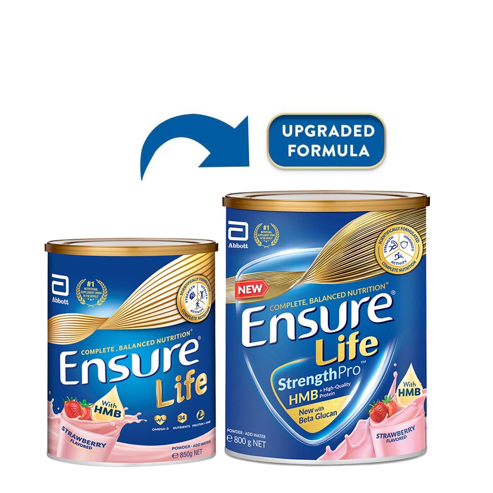 ENSURE LIFE SP STRAWBERRY 800G