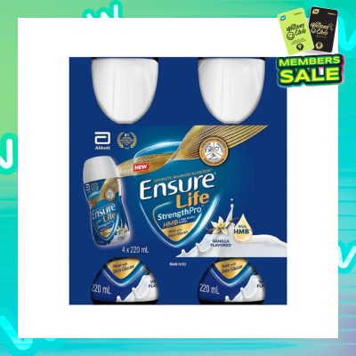 ENSURE Strength Pro Vanilla Liquid 220ml x 4s (Expiry: Oct`2025)