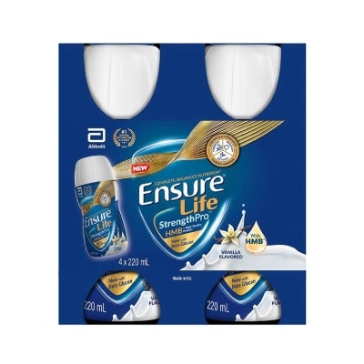 ENSURE Strength Pro Vanilla Liquid 220ml x 4s (Expiry: Oct`2025)