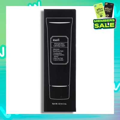 DEAR KLAIRS Midnight Blue Calming Cream ( Gentle, Azulene Rich Cream,Help To Rapidly Calm & Soothe Sensitivity) 60ml (Expiry: May`2026)