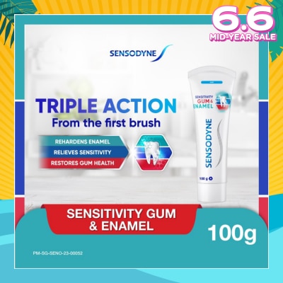 SENSODYNE Sensitive Teeth Oral Care Toothpaste Sensitivity Gum & Enamel (Dental Sensitivity Relief) 100g