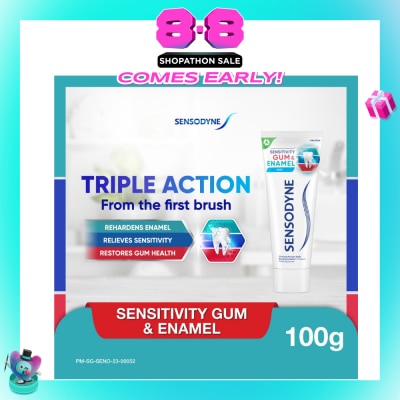 SENSODYNE - Sensitive Teeth Oral Care Toothpaste Sensitivity Gum & Enamel (Dental Sensitivity Relief) 100g