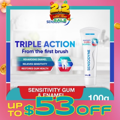 SENSODYNE Sensitive Teeth Oral Care Toothpaste Sensitivity Gum & Enamel (Dental Sensitivity Relief) 100g