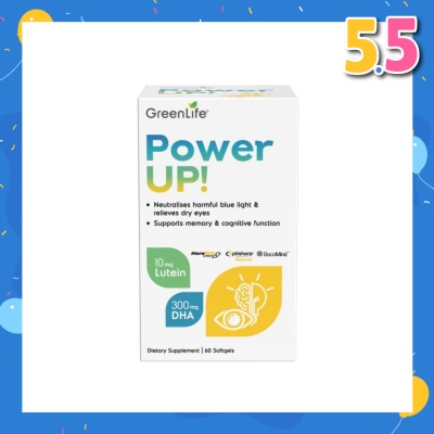 GREENLIFE Power Up (Support Eye Function And Overall Brain Health) 60s