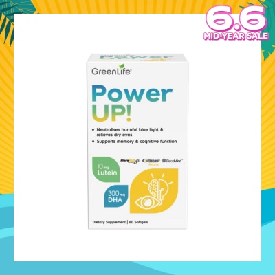 GREENLIFE Power Up (Support Eye Function And Overall Brain Health) 60s