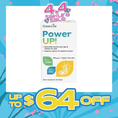 GREENLIFE - Power Up (Support Eye Function And Overall Brain Health) 60s