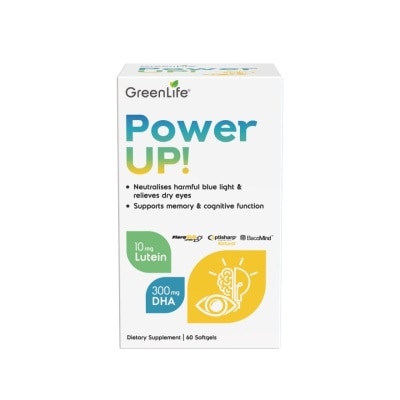 GREENLIFE Power Up (Support Eye Function And Overall Brain Health) 60s