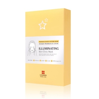 LEADERS INSOLUTION Illuminating Skin Clinic Premium Cotton Sheet Mask 5s