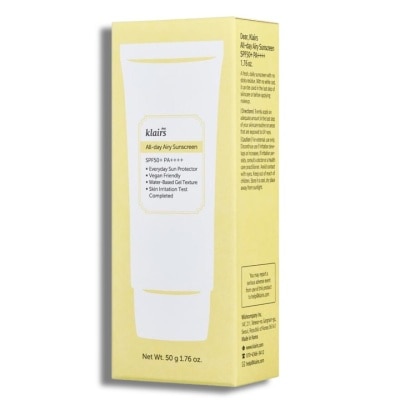 DEAR KLAIRS All Day Airy Sunscreen, Moisturizing Sunscreen With Spf 50+ Pa++++ 50ml