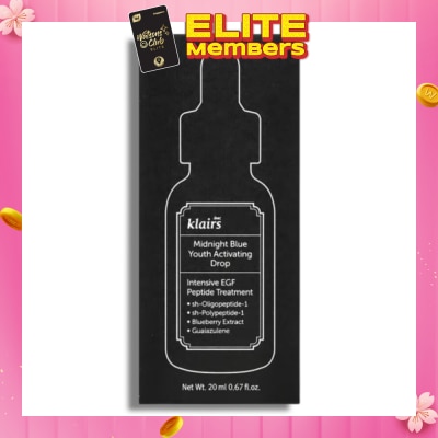 DEAR KLAIRS Midnight Blue Youth Activating Drop (Highly Concentrated, Improve Complexion And Stimulates The Skin) 20ml (Expiry: Jun`2026)