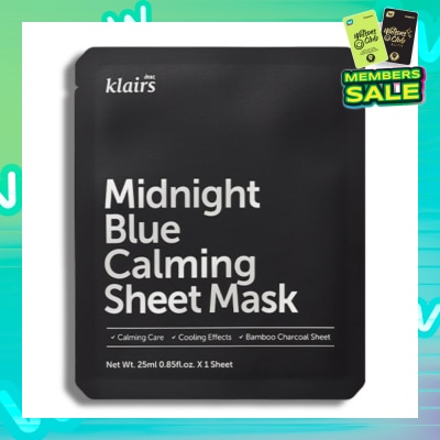 DEAR KLAIRS Midnight Blue Calming Sheet Mask 1s (Expiry: Feb`2026)