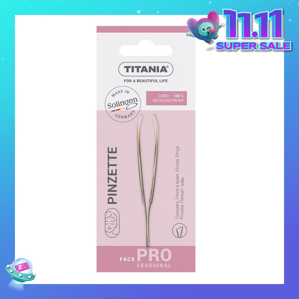 Sl Tweezers (With Hair Gripping Edges, Slanted And Gold Plated Tip) 1s