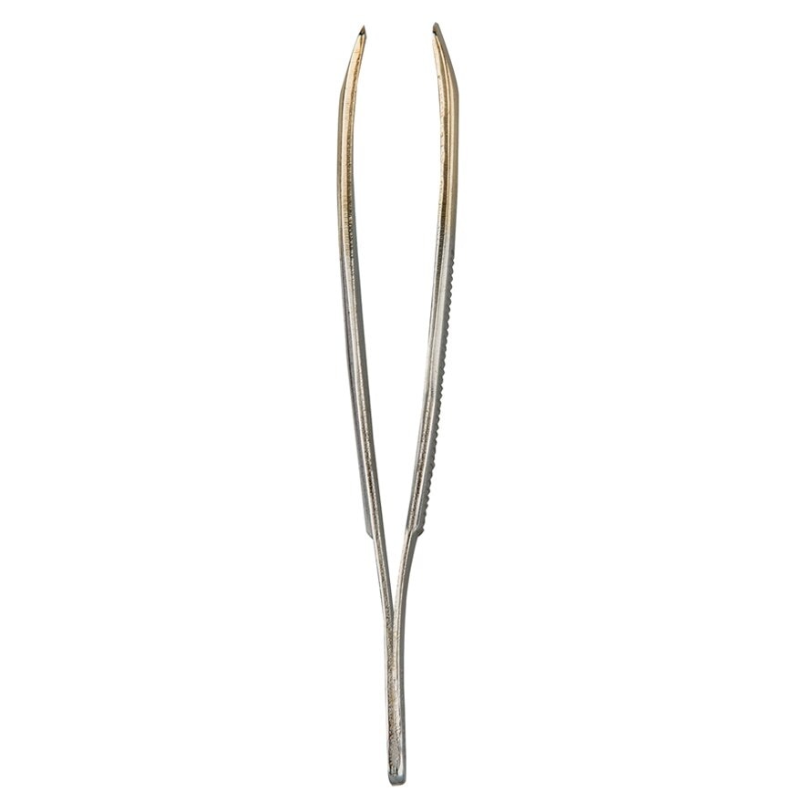 Sl Tweezers (With Hair Gripping Edges, Slanted And Gold Plated Tip) 1s