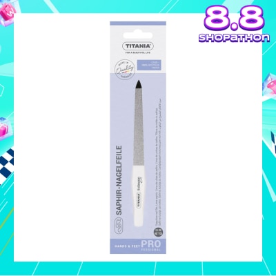 TITANIA Sl Spring Steel Sapphire Nail File 6'' 1s