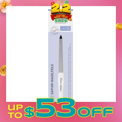 TITANIA Sl Spring Steel Sapphire Nail File 6'' 1s