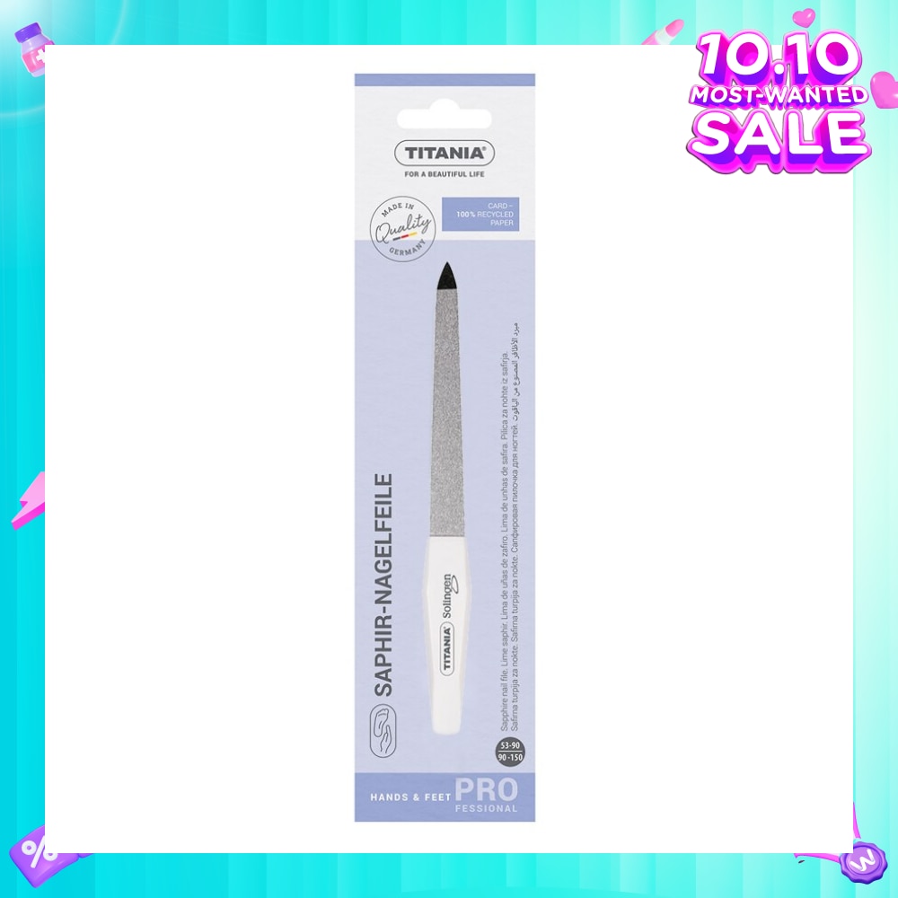 Sl Spring Steel Sapphire Nail File 6'' 1s