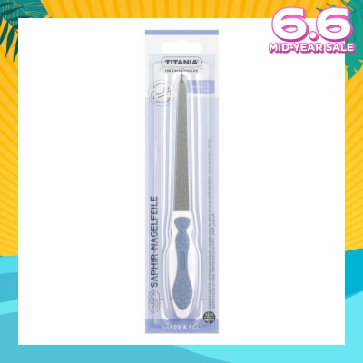 TITANIA Sl Spring Steel Sapphire Nail File (20cm) 1s