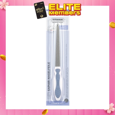 TITANIA Sl Spring Steel Sapphire Nail File (20cm) 1s