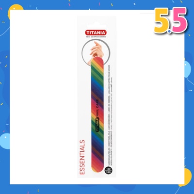 TITANIA Emery Nail File (Rainbow) 1s