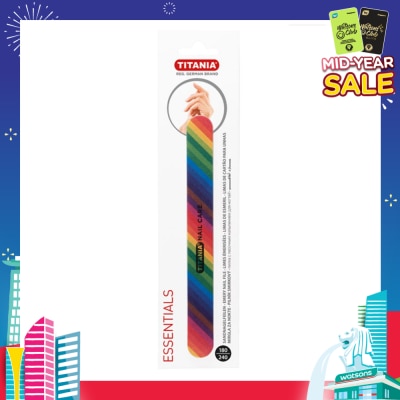 TITANIA Emery Nail File (Rainbow) 1s