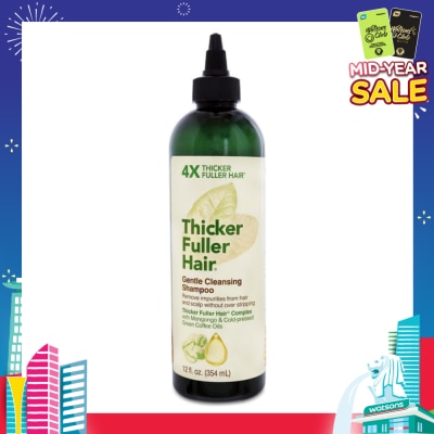 THICKER FULLER Hair Gentle Cleansing Shampoo (For Thinning Hair Prone To Breakage) 354ml