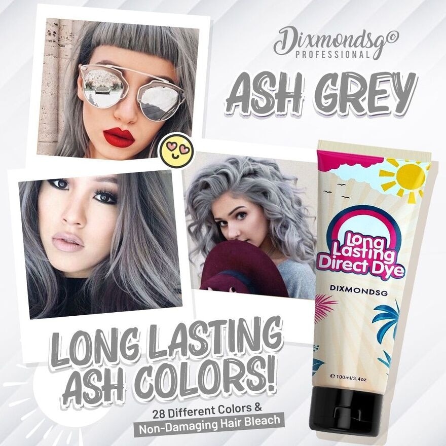 Long-Lasting Direct Dyes Ash Grey 100ml