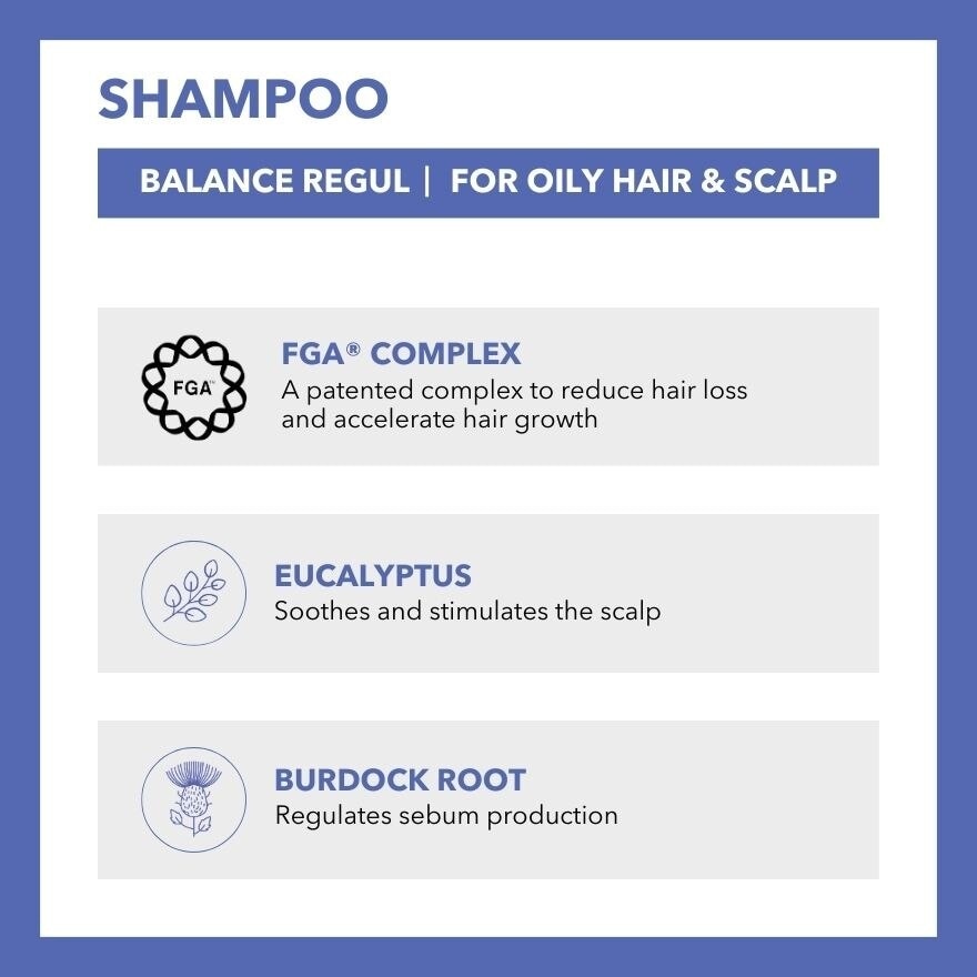 Balance Regul Shampoo (For Oily Hair & Scalp) 200ml