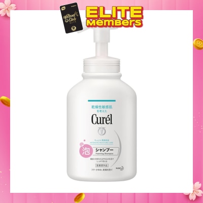 CUREL Intensive Moisture Care Foaming Shampoo (Prevents Dandruff, Itchiness & Dryness) 480ml