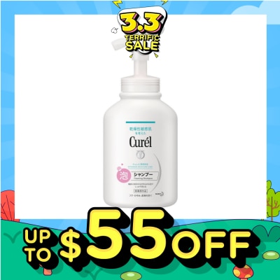 CUREL Intensive Moisture Care Foaming Shampoo (Prevents Dandruff, Itchiness & Dryness) 480ml