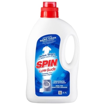 SPINMATIC Low Suds Laundry Liquid Detergent (Active Bright) 2.7L