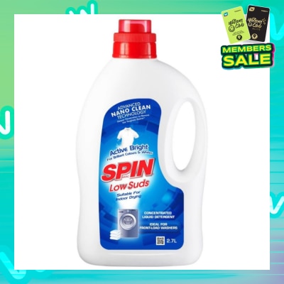 SPINMATIC Low Suds Laundry Liquid Detergent (Active Bright) 2.7L