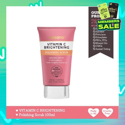 ESSANO Vitamin C Brightening Polishing Scrub (Eliminates Dead Skin Cells To Reveal A Radiant And Clear Complexion) 100ml