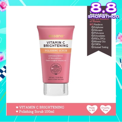 ESSANO Vitamin C Brightening Polishing Scrub (Eliminates Dead Skin Cells To Reveal A Radiant And Clear Complexion) 100ml