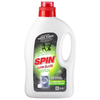 SPINMATIC Low Suds Laundry Liquid Detergent (Sports Freshness) 2.6L