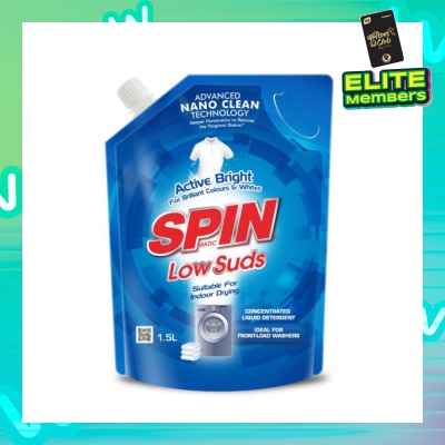 SPINMATIC Low Suds Laundry Liquid Detergent Refill (Active Bright) 1.5L