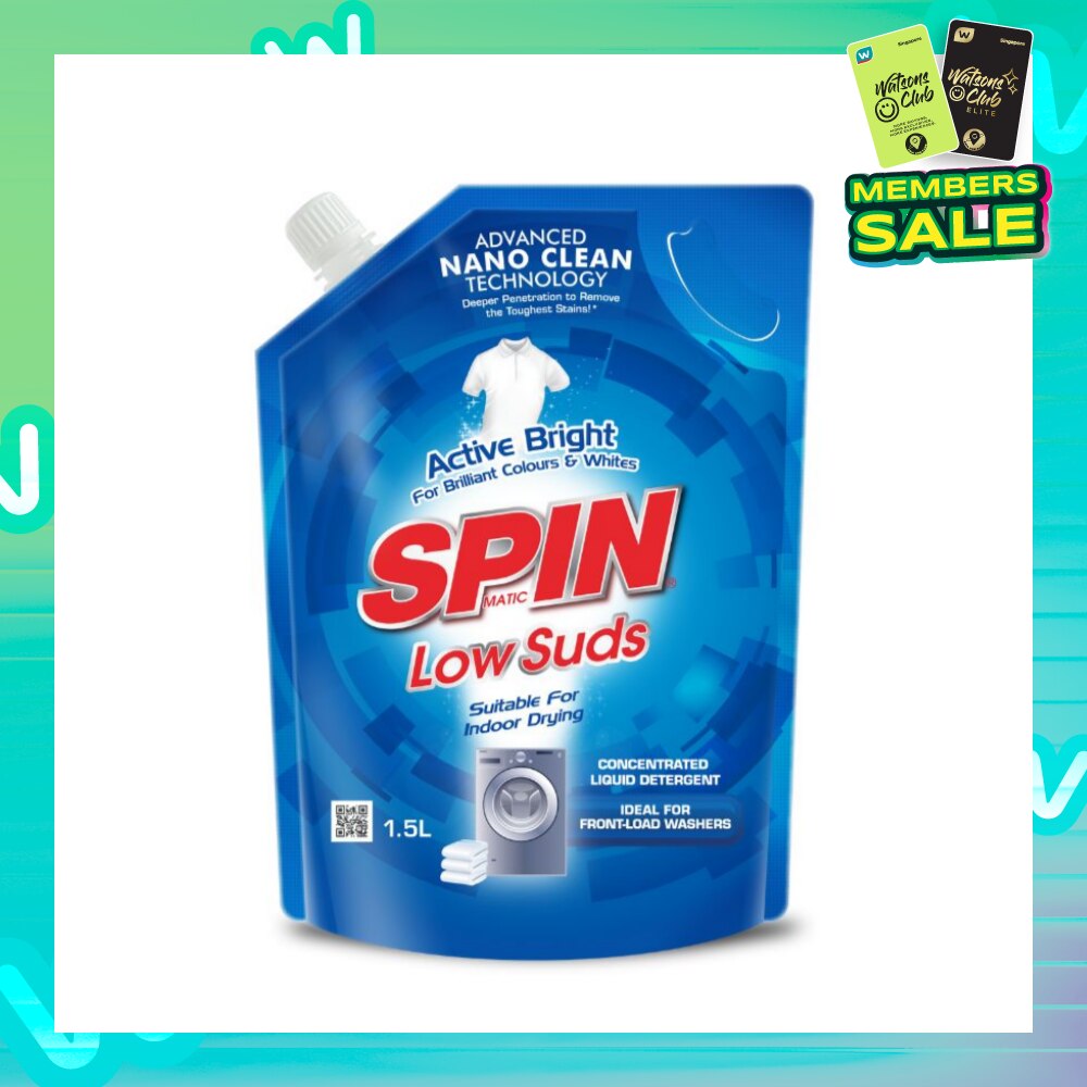 Low Suds Laundry Liquid Detergent Refill (Active Bright) 1.5L