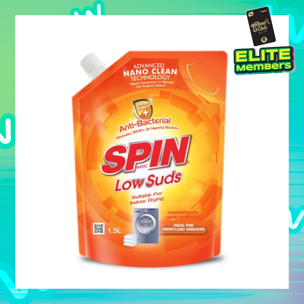 Low Suds Laundry Liquid Detergent Refill (Anti-Bacterial) 1.5L