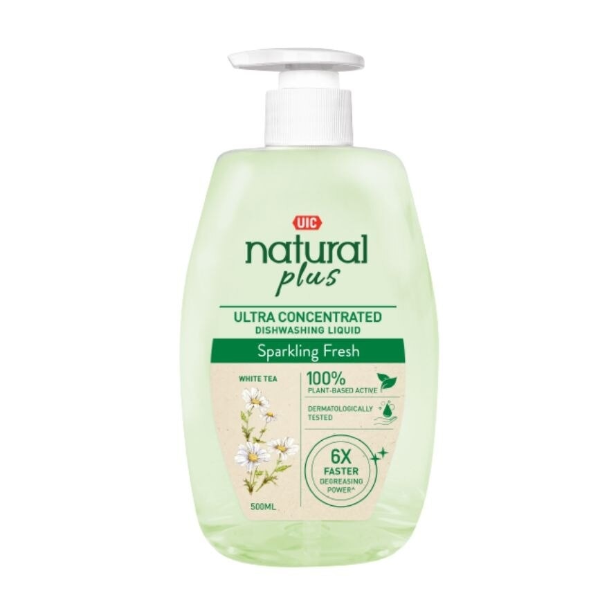 Natural Plus Ultra Concentrated Dishwashing Liquid Pump Bottle (Sparkling Fresh) 500ml