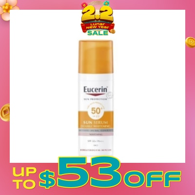 EUCERIN Sun Serum Double Whitening SPF50+ (Protect Face from Sun-Induced Skin Damage) 50ml