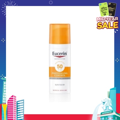 EUCERIN Sun Protection Photoaging Control Sun Screen SPF50 PA+++ (Helps Neutralize Free Radicals Reduce Appearance of Wrinkles) 50ml