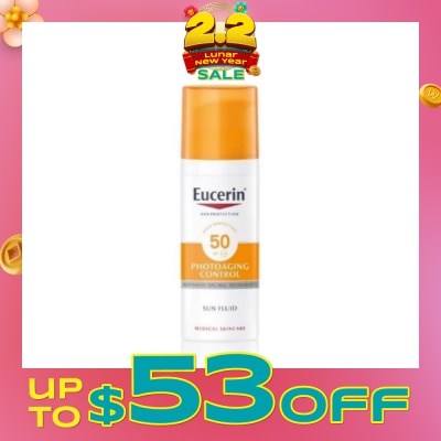 EUCERIN Sun Protection Photoaging Control Sun Screen SPF50 PA+++ (Helps Neutralize Free Radicals Reduce Appearance of Wrinkles) 50ml