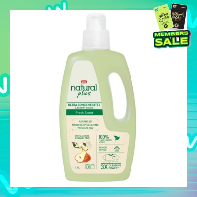 UIC Natural Plus Ultra Concentrated Laundry Liquid Detergent (Fresh Scent) 1.5L