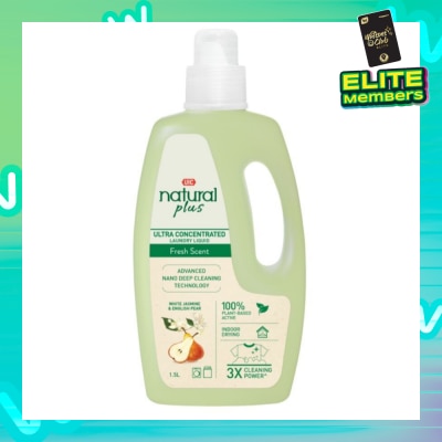 UIC Natural Plus Ultra Concentrated Laundry Liquid Detergent (Fresh Scent) 1.5L
