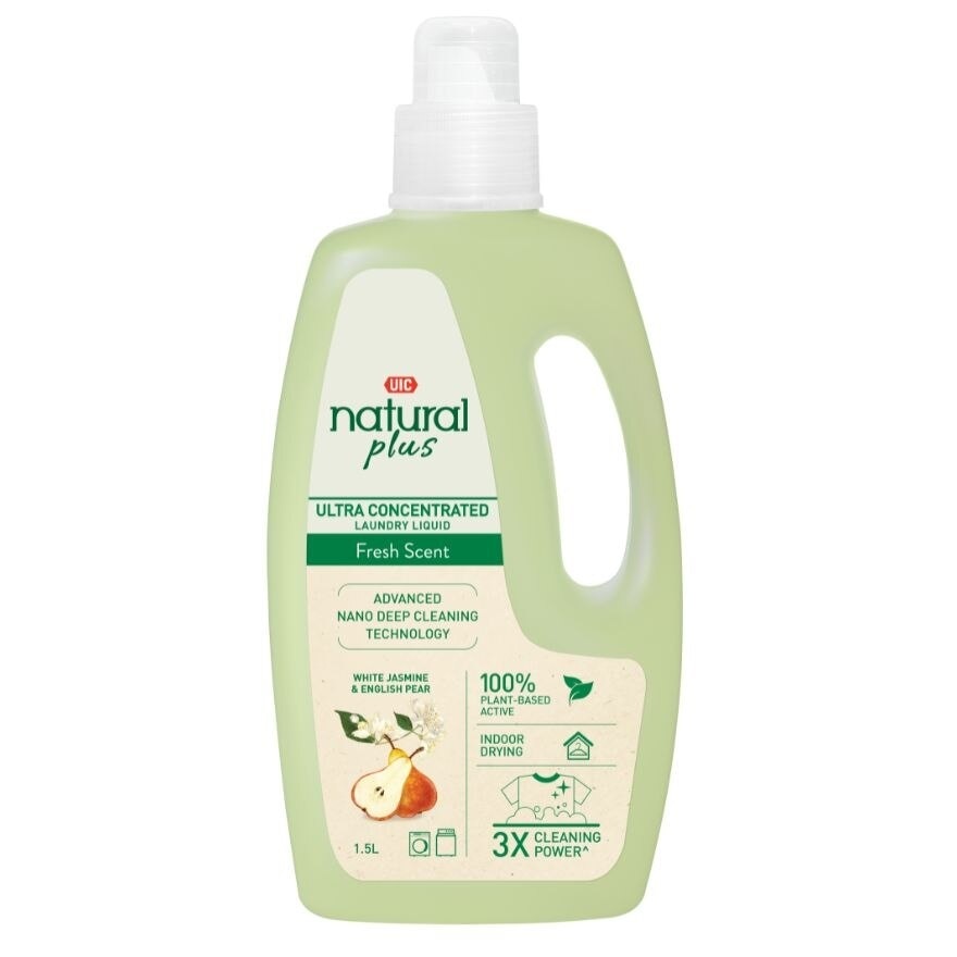 Natural Plus Ultra Concentrated Laundry Liquid Detergent (Fresh Scent) 1.5L