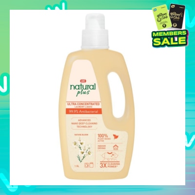 UIC Natural Plus Ultra Concentrated Laundry Liquid Detergent (99.9% Antibacterial) 1.5L
