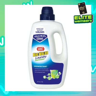 UIC Big Value Laundry Sanitiser (Kills 99.9% Germs & Odor Eliminator) 1.5L