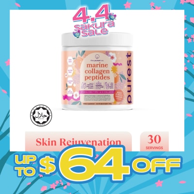 THE PUREST CO - Marine Collagen Peptides (Skin Hydration, Skin Moisturizing, Hair And Nail Vitality) 300g