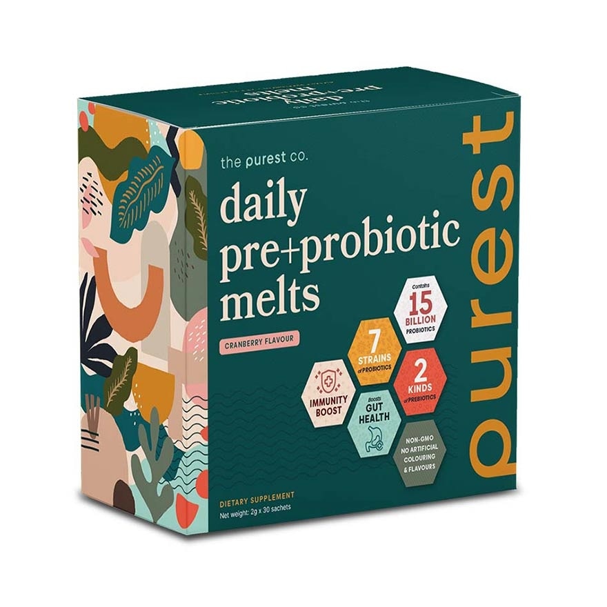 Daily Pre+Probiotic Melts (To Support Digestive Health And Foster Healthy Gut) Sachets 30s