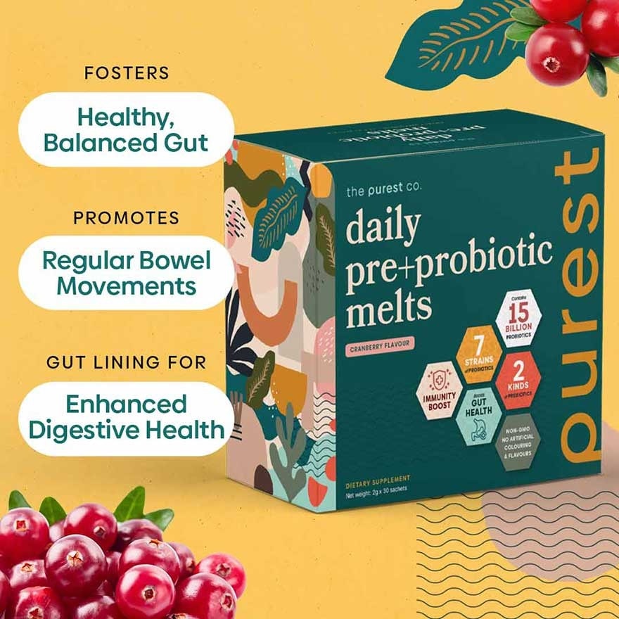 Daily Pre+Probiotic Melts (To Support Digestive Health And Foster Healthy Gut) Sachets 30s